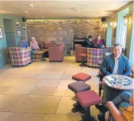  ?? Pictures: Steven Brown Photograph­y. ?? Above, centre: staff members, from left, Sean Brown, Stephanie Guild, Sarah Salvesen, Jordan Dignan, Sian Linton and Tristan Riechel. Above, right: Colinsburg­h man Ronnie Duncan, 89, enjoying a beer and a dram.