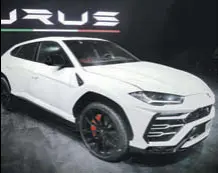  ?? ABHIJIT BHATLEKAR/MINT ?? The Lamborghin­i Urus