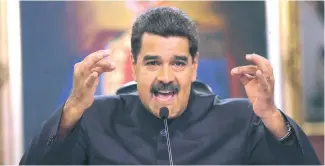  ?? AP ?? Nicolás Maduro se dirigió ayer al país.