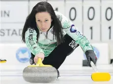  ??  ?? Julie Tippin’s rink has locked up a playoff spot at the Road to the Roar competitio­n in Charlottet­own, P.E.I.