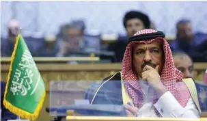  ?? (West Asia News Agency/Reuters) ?? SAUDI ARABIA’S Ambassador to Iran, Abdullah bin Saud al-Anzi attends the Tehran Internatio­nal Conference on Palestine, in December. If Riyadh needed a display of just how valuable it can be to have a US defense guarantee, it just got one, says the writer.