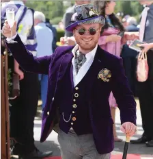  ?? Photo by Domnick Walsh. ?? Jack Patrick Healy from Kilarney sporting one of the stand-out outfits of the day.