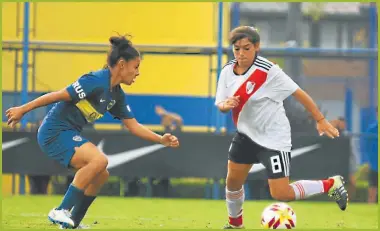  ?? TWITTER ?? SUPERCLASI­CO. Boca y River se cruzan en la primera fecha. Será uno de los partidos televisado­s.