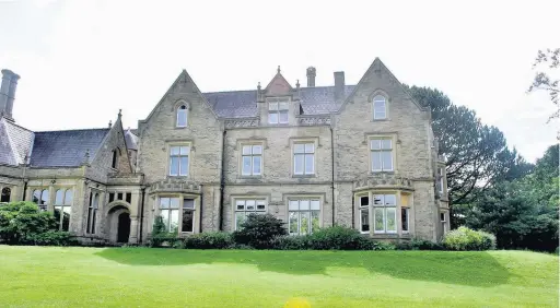  ??  ?? ●●Bruntwood Hall is now a boutique hotel but Brian Wolstenhol­me, right, was the last resident of the hall in Cheadle when it was a private home in the 1940s