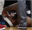  ?? GERALD HERBERT/THE ASSOCIATED PRESS ?? Pelicans centre DeMarcus Cousins suffered a ruptured Achilles in Friday’s game, ending his season.