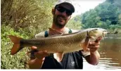  ??  ?? Robert Mitchell banked a string of barbel for 140lb.