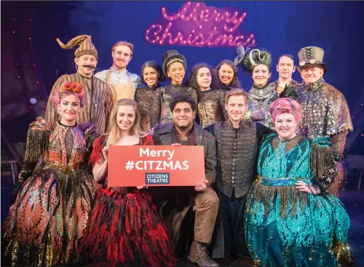  ??  ?? The cast of Cinderella geared up to take to the stage as they launched the Citizens Theatre’s festive show on its opening night Picture: Tim Morozzo