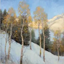  ??  ?? 21. Lori McNee, Aspen Glow, oil on linen, 24 x 24"
21