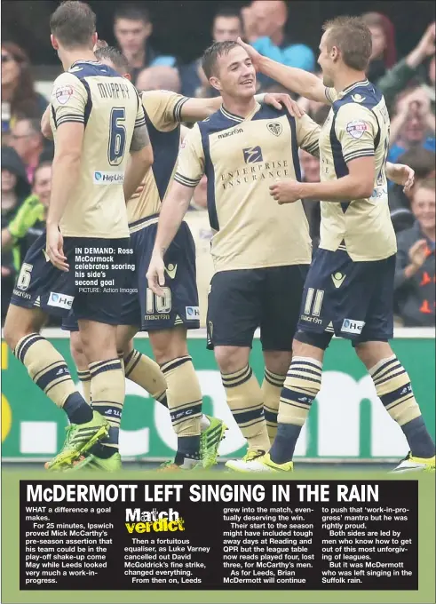  ?? PICTURE: Action Images ?? IN DEMAND: Ross McCormack celebrates scoring his side’s second goal