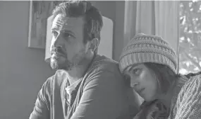  ?? GRAVITAS VENTURES ?? Jason Segel and Dakota Johnson in a scene from “Our Friend”