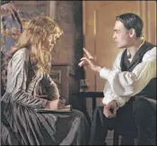  ??  ?? Olivia Cooke in a scene with Douglas Booth as Dan Leno