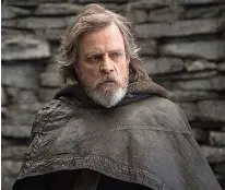  ?? LucasFilm ?? Mark Hamill as Luke Skywalker in “Star Wars: The Last Jedi.”