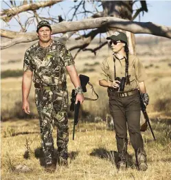  ??  ?? Khaki vs camo. What works best for you? Photo by Sniper Africa