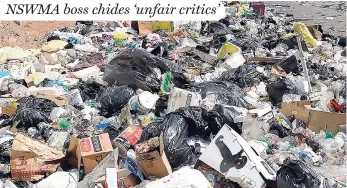  ?? NORMAN GRINDLEY/CHIEF PHOTO EDITOR ?? Garbage improperly dumped on Charles Street in downtown Kingston last week.