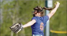  ?? H John Voorhees III / Hearst Connecticu­t Media ?? Danbury’s Haley Pucci is one to watch in the Class LL tournament after going 19-1 with a 0.75 ERA in the regular season.