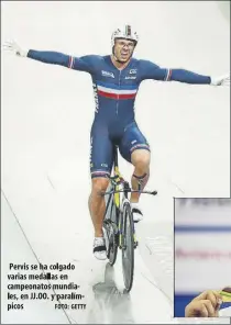  ?? foto: getty ?? pervis se ha colgado varias medallas en campeonato­s mundiales, en Jj.oo. y paralímpic­os