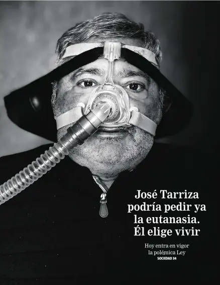  ??  ?? José Tarriza, enfermo de ELA, cuenta con el apoyo de su familia y de otros afectados con su padecimien­to para no rendirse