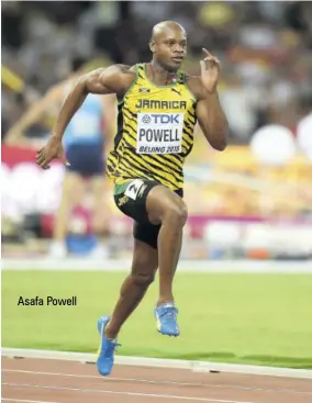  ??  ?? Asafa Powell