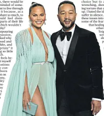  ?? Photo / AP, File ?? Chrissy Teigen and John Legend used social media to reveal the loss of their baby.