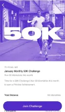  ??  ?? LEFT: Get motivated by joining a challenge. RIGHT: Nike has a number of running playlists you can stream over Spotify or Apple Music.