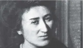  ??  ?? Vor 100 Jahren wurde Rosa Luxemburg ermordet. Arte zeigt eine neue Doku (23.30), 3sat einen Spielfilm (22.25) über die Sozialisti­n.