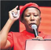  ?? ?? Above left: Julius Malema launches the EFF’S election manifesto at Mehlareng Stadium in Thembisa on 22 February 2014; Right: The 2024 manifesto is launched at Moses Mabhida Stadium in Durban on 10 February. Photos: Cornel van Heerden/darren Stewart/gallo Images