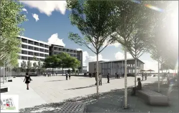  ??  ?? The developmen­t will include office space, apartments, a hotel, a cultural centre and civic spaces.