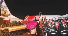  ?? PTI ?? Rescue operation under way from the crashed Boeing-737
■ flight that carried 190 passengers and crew on board.