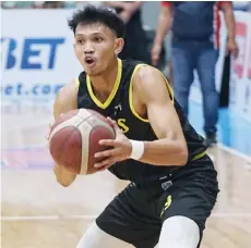  ?? (MPBL photo) ?? Negrense Jhan McHale Nermal was selected by the NLEX Road Warriors in the second round of the PBA Season 48 Rookie Draft at the Market! Market! in Taguig City on Sunday night, September 17, 2023.