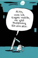  ?? ?? Beim Streifzug durch die lange Nacht gibt es auch durchaus gute Nachrichte­n. Beide Charaktere sind in Mahler’scher Manier gesichtslo­s und auf die nötigsten Eigenschaf­ten reduziert.