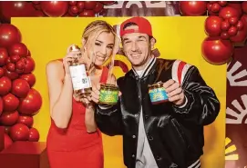  ?? Bread & Water Production­s ?? Astros third baseman Alex Bregman and wife Reagan Bregman introduced new Wild Sol products during a launch party in February.