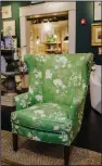  ?? (TNS/Handout) ?? With a flair for the dramatic, this wingback chair can bring luxury and excitement to any room.