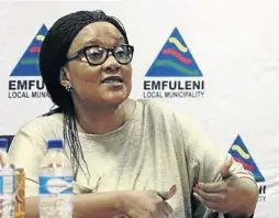  ?? /SUPPLIED ?? Maipato Tsokoliban­e has apologised for insulting her colleagues in a now viral audio recording.