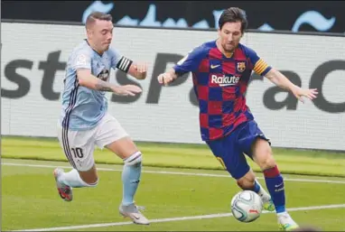  ??  ?? Lionel Messi is ontevreden met de gang van zaken bij Barcelona en heeft de onderhande­lingen met de leiding van de club voor een contractve­rlenging stopgezet. (Foto: AD)