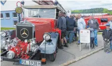  ?? FOTO: RICHARD MOOSBRUCKE­R ?? Star des Oldtimertr­effens war ein Einsatzfah­rzeug der Feuerwehr Gaggenau aus dem Jahre 1938.