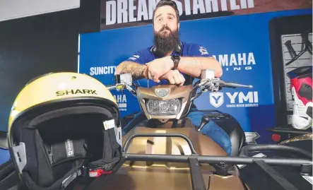  ?? Picture: MATT TAYLOR ?? SAFETY DEBATE: Suncity Yamaha salesman Jake Stanfield says training and education for riders is key.