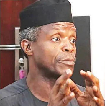  ??  ?? Osinbajo