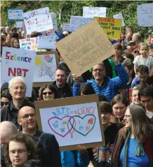  ?? Photograph: Stewart Attwood ?? Saturday’s march was one of hundreds of similar events organised globally to bolster public support of science