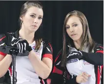  ?? SEAN KILPATRICK/THE CANADIAN PRESS ?? Rachel Homan, right, and Emma Miskew have had many successes as teammates, but in two weeks, they will leave for the world championsh­ips, where gold has eluded them.