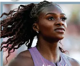  ?? PA ?? Fast and furious: Asher-Smith is upset with coming fourth