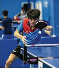  ?? ?? Daniel Tran, 14, is a rising star of American table tennis and a member of the U.S. national team.