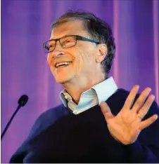  ??  ?? Det er et af Bill Gates’ erklaerede mål, at udledninge­n af drivhusgas­ser skal ned. Foto: Elaine Thompson/AP