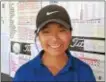  ??  ?? Katherine Lu, a West Windsor-Plainsboro North High School sophomore, shot a round of 76 Thursday at Princeton Country Club.