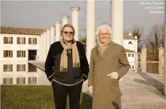  ??  ?? Oliviero Toscani and Luciano
Benetton