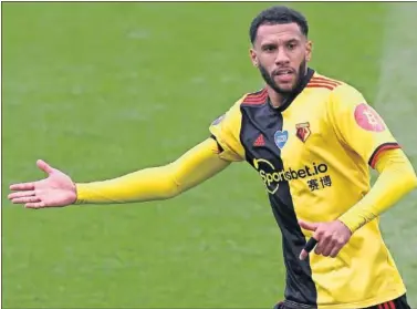  ??  ?? Etienne Capoue, durante un partido, la temporada pasada, con el Watford.