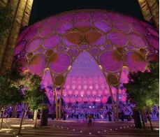  ?? Ruel Pableo / The National ?? The first Dhai Dubai Light Art Festival will take place under the dome at Expo City’s Al Wasl Plaza