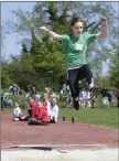  ??  ?? Kilcoole AC’s Maya Birch won the U-12 long jump competitio­n.