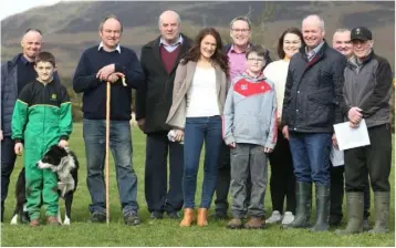  ??  ?? Members of Louth IFA with Matthew McGreehan, Erin McGreehan, George Lee from RTE and IFA Sheep chairman, Sean Dennehy.