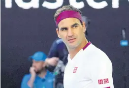  ?? AP ?? Switzerlan­d’s Roger Federer reacts after defeating Tennys Sandgren of the US in their quarter-final match at the Australian Open tennis championsh­ips in Melbourne yesterday.