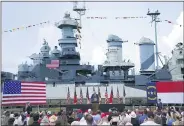  ?? EVAN VUCCI — THE ASSOCIATED PRESS ?? President Donald Trump speaks during an event to designate Wilmington, N.C., as the first “American World War II Heritage City” on Wednesday.